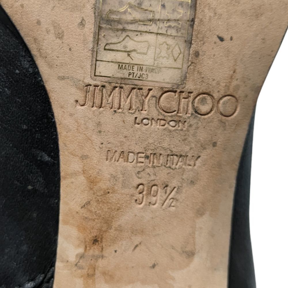 JIMMY CHOO Mercer Over the Knee OTK Leather Silver Block Heel Boots 39.5 - Picture 8 of 13